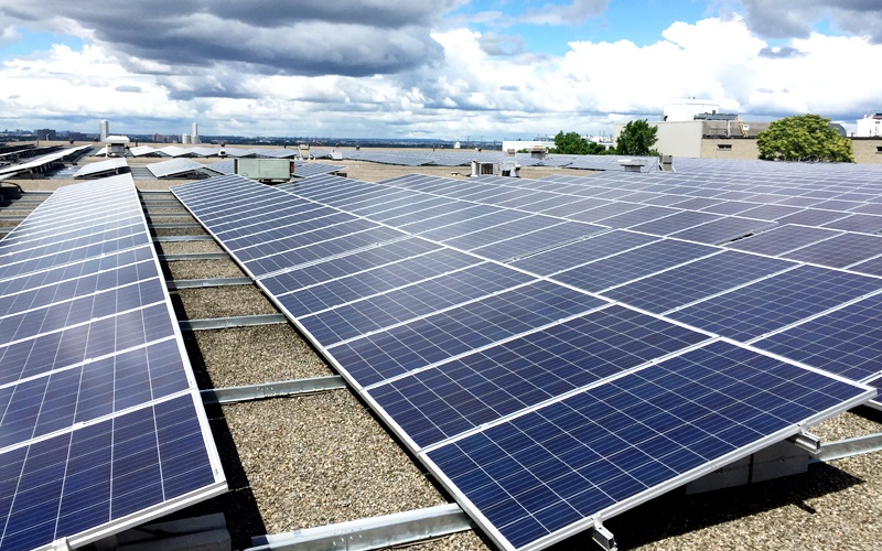 TGR Flat Roof Mounting System600 kWp13° tilt Flat roof racking